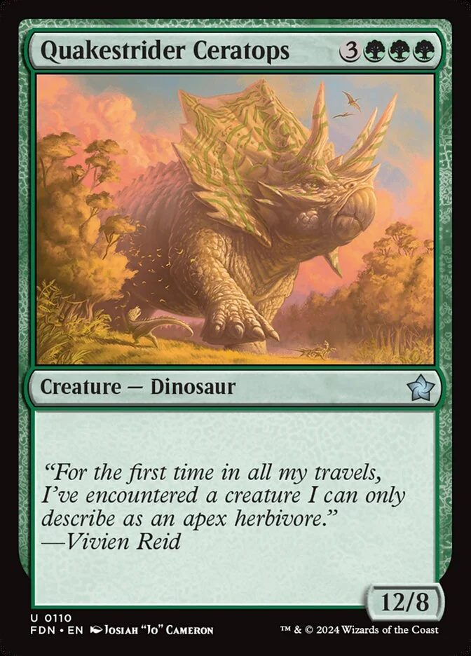 Quakestrider Ceratops 「FDN/110」「EN」
