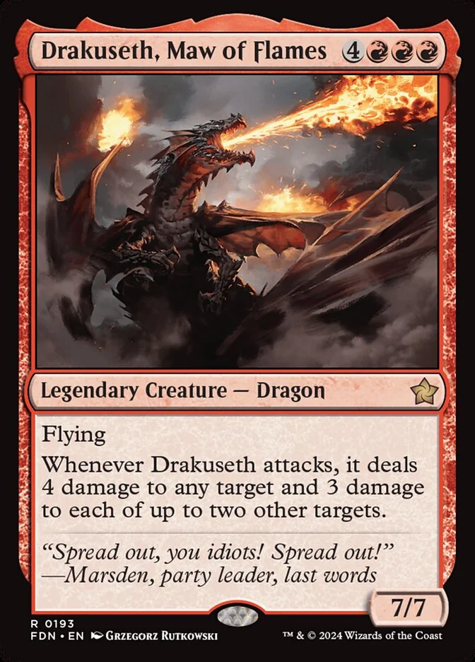 Drakuseth, Maw of Flames 「FDN/193」「EN」