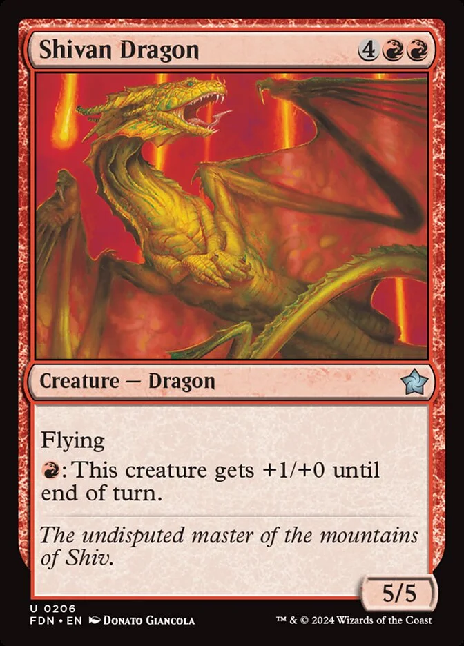 Shivan Dragon 「FDN/206」「EN」