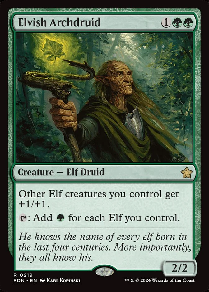 Elvish Archdruid 「FDN/219」「EN」