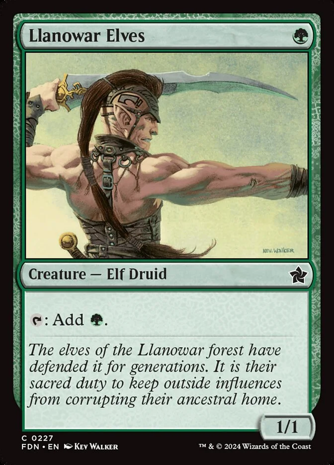Llanowar Elves 「FDN/227」「EN」