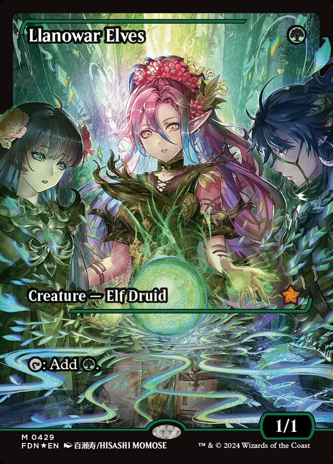 Llanowar Elves 「FDN/429」「EN」