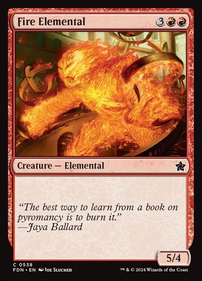 Fire Elemental 「FDN/538」「EN」