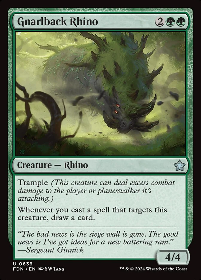 Gnarlback Rhino 「FDN/638」「EN」