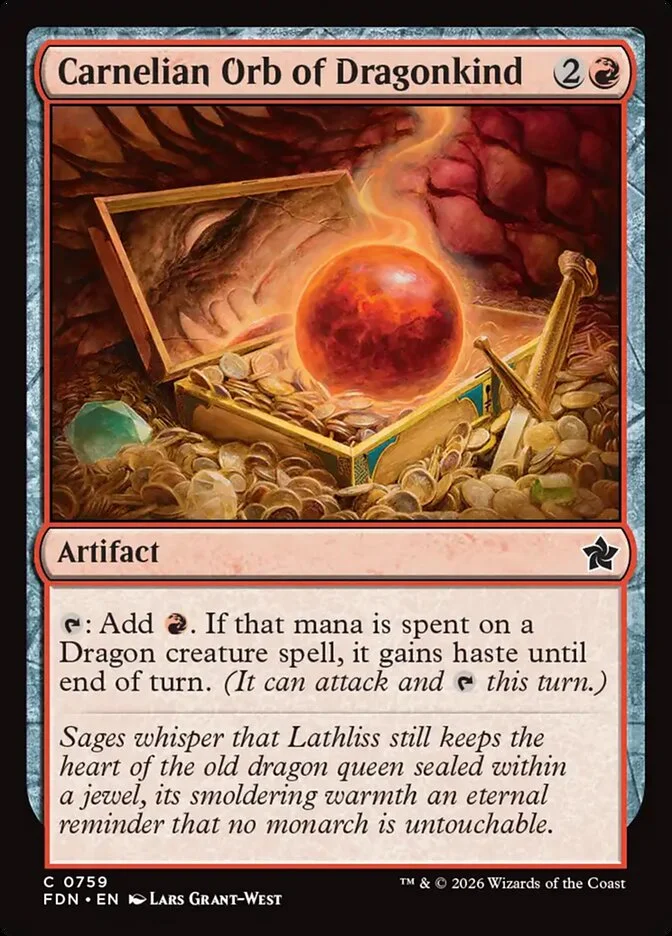 Carnelian Orb of Dragonkind 「FDN/759」「EN」