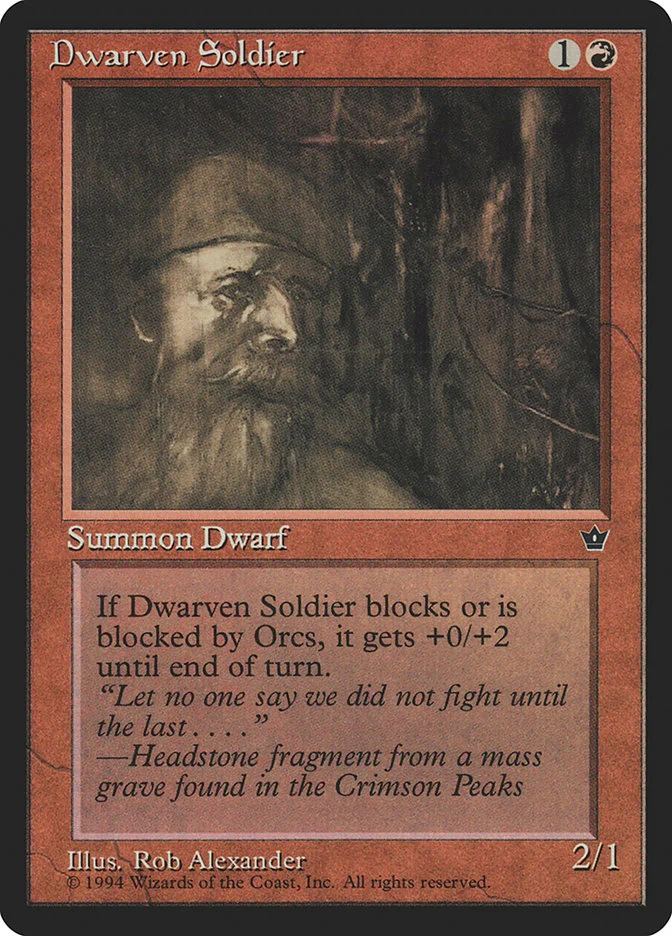 Dwarven Soldier 「FEM/53a」「EN」