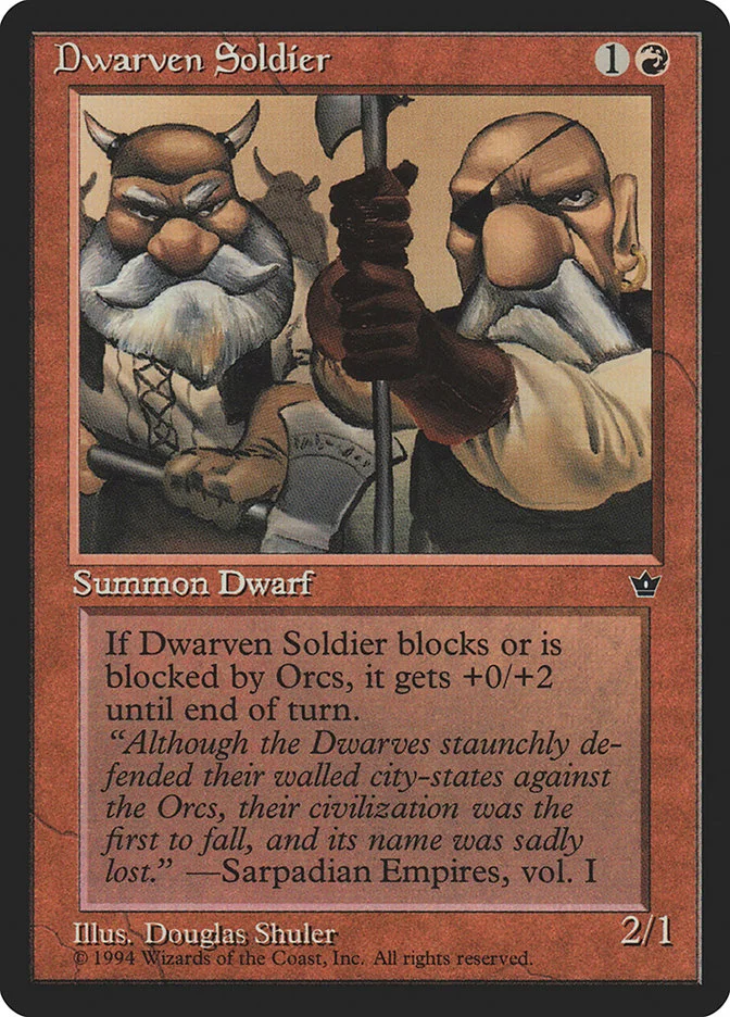 Dwarven Soldier 「FEM/53c」「EN」