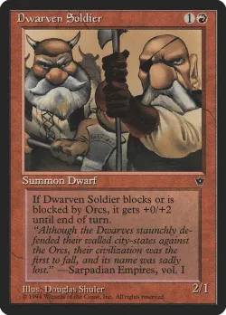 Dwarven Soldier #53c · Magic: The Gathering
