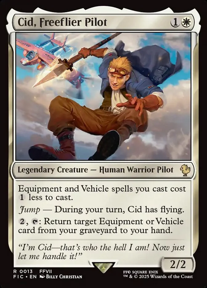 Cid, Freeflier Pilot 「FIC/13」「EN」