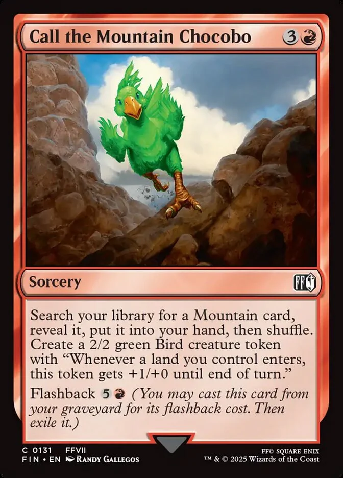 Call the Mountain Chocobo 「FIN/131」「EN」