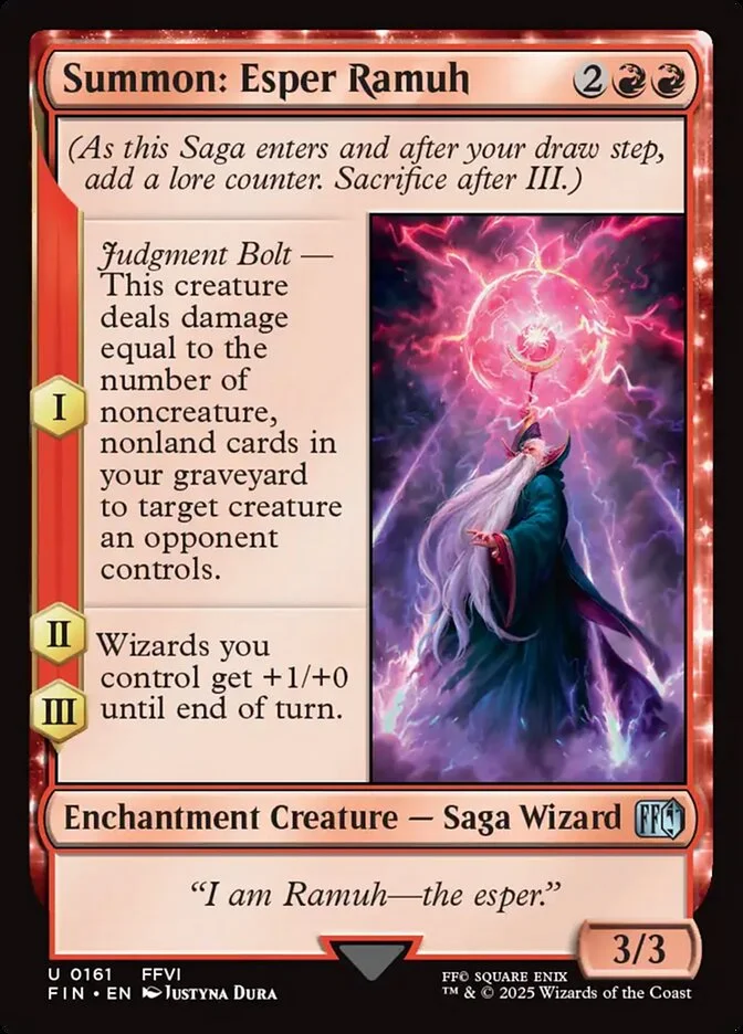 Summon: Esper Ramuh 「FIN/161」「EN」