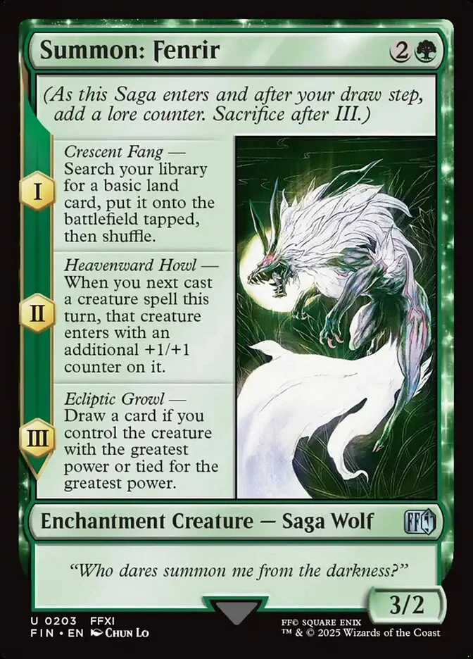 Summon: Fenrir 「FIN/203」「EN」