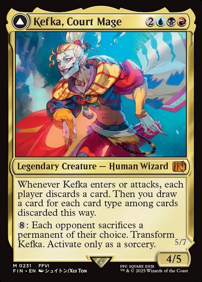 Kefka, Court Mage // Kefka, Ruler of Ruin 「FIN/231」「EN」