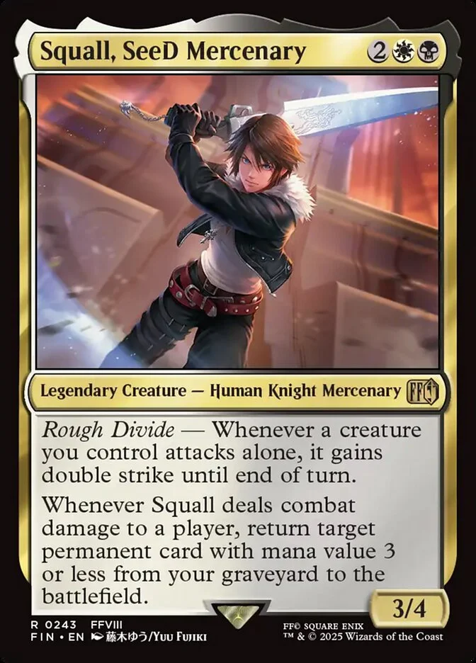 Squall, SeeD Mercenary 「FIN/243」「EN」
