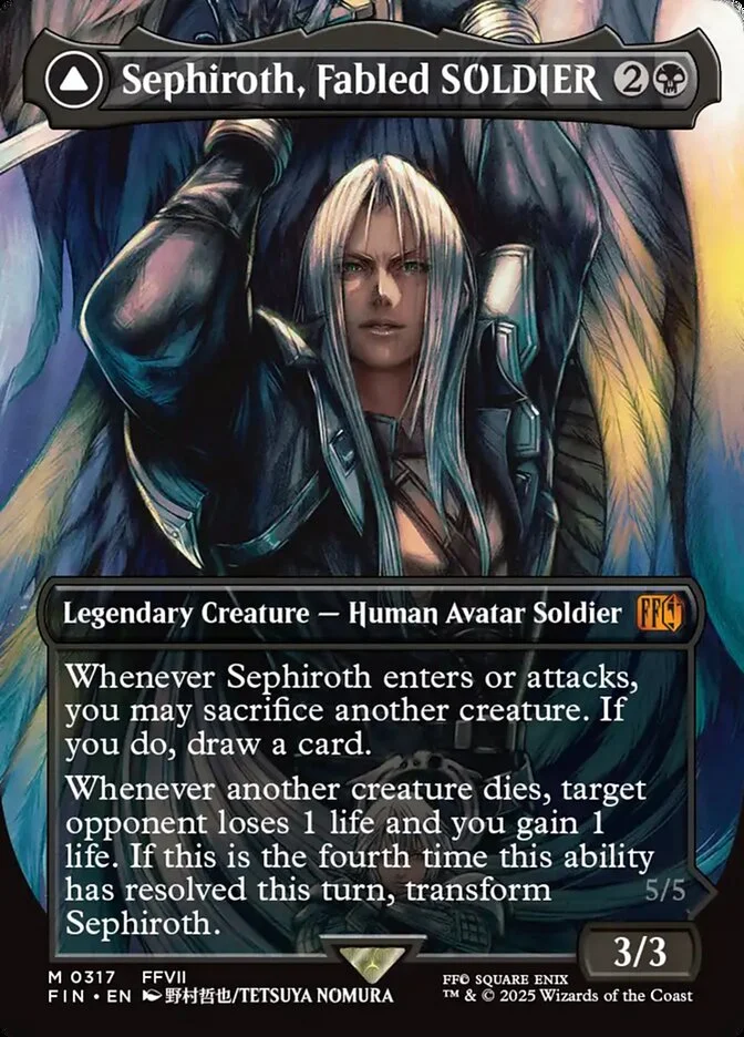 Sephiroth, Fabled SOLDIER // Sephiroth, One-Winged Angel 「FIN/317」「EN」