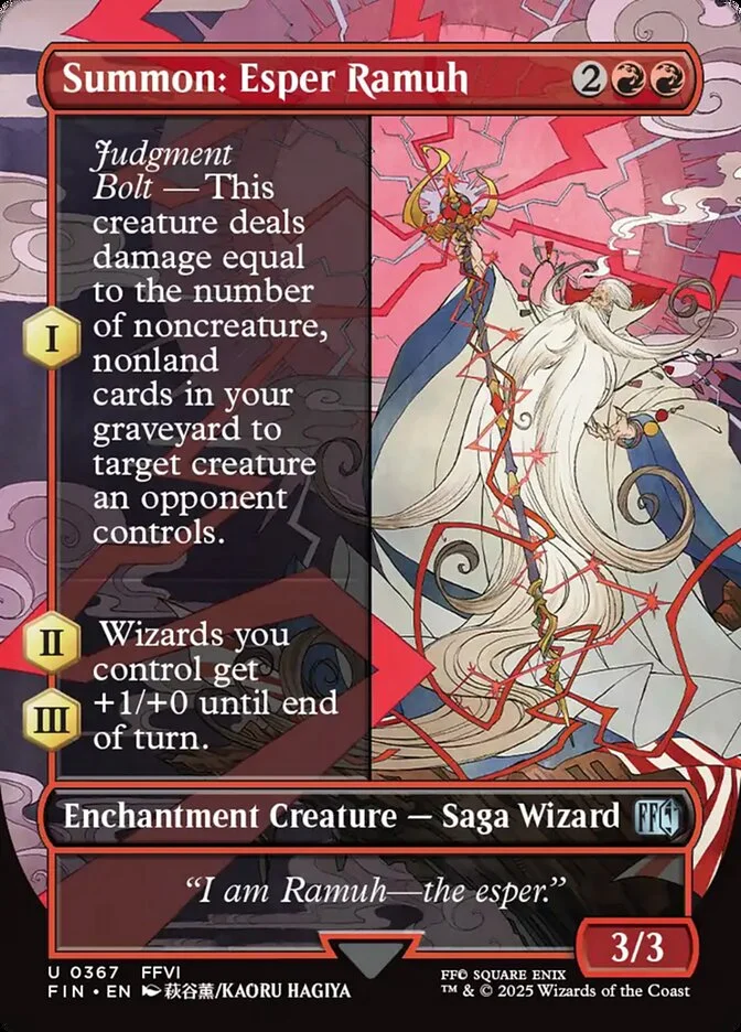 Summon: Esper Ramuh 「FIN/367」「EN」