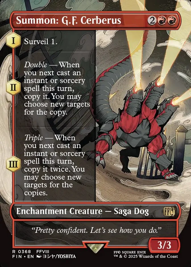 Summon: G.F. Cerberus 「FIN/368」「EN」