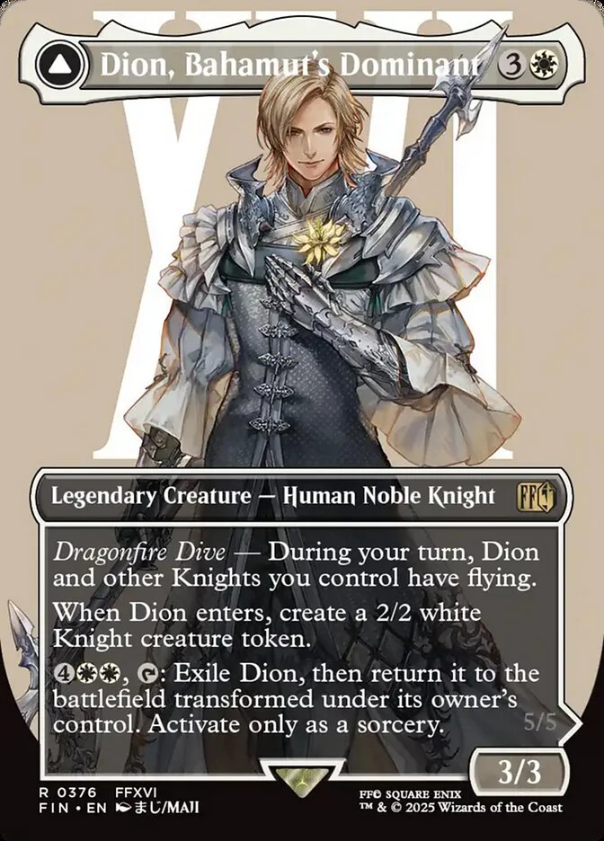 Dion, Bahamut's Dominant // Bahamut, Warden of Light 「FIN/376」「EN」