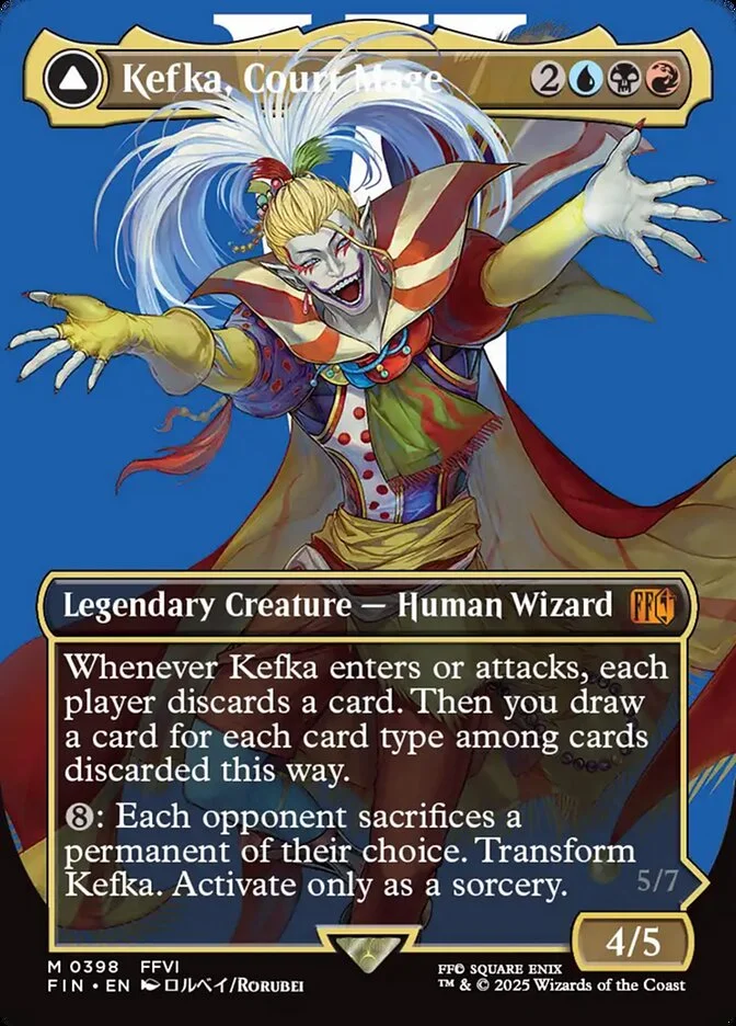 Kefka, Court Mage // Kefka, Ruler of Ruin 「FIN/398」「EN」