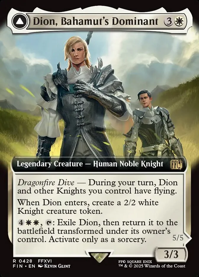 Dion, Bahamut's Dominant // Bahamut, Warden of Light 「FIN/428」「EN」