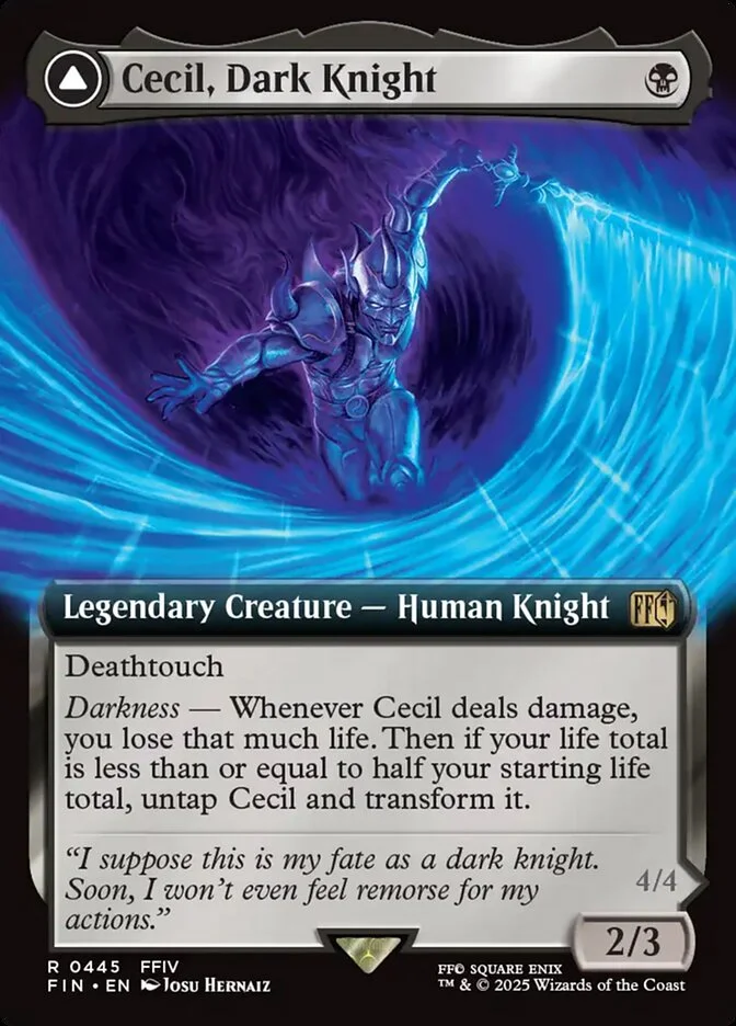 Cecil, Dark Knight // Cecil, Redeemed Paladin 「FIN/445」「EN」