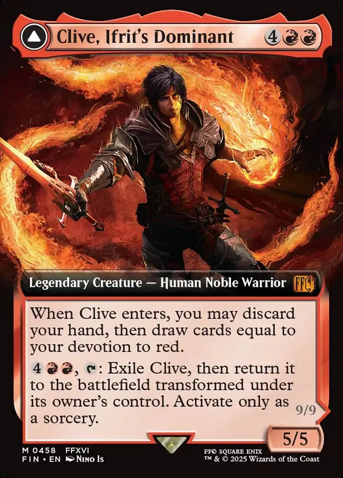 Clive, Ifrit's Dominant // Ifrit, Warden of Inferno 「FIN/458」「EN」