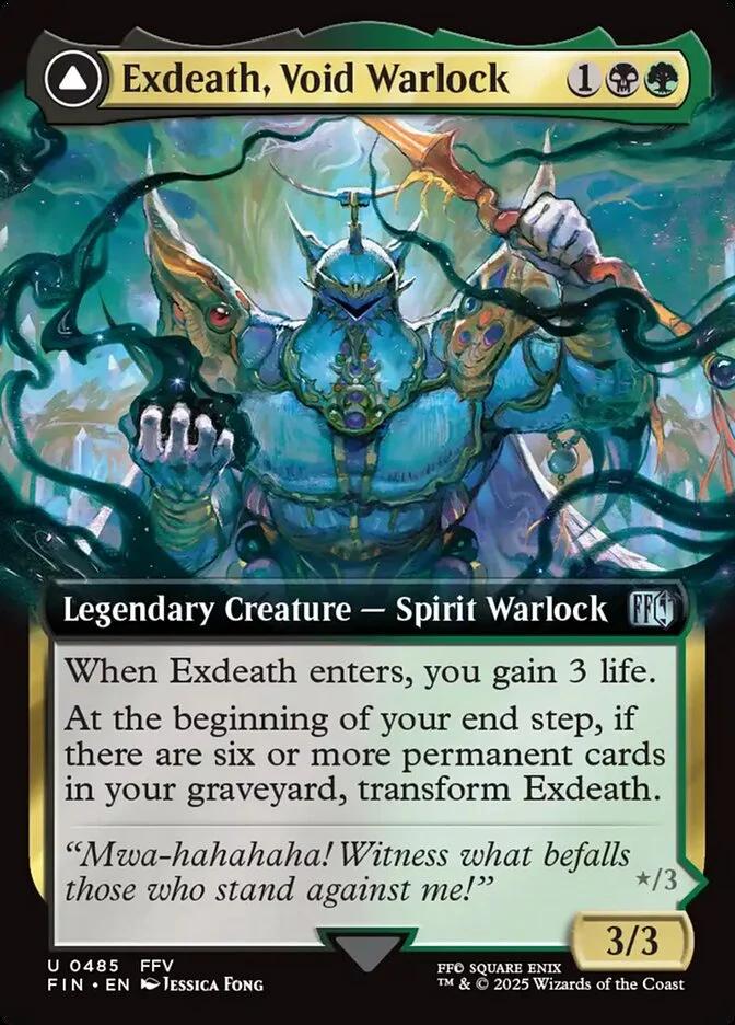 Exdeath, Void Warlock // Neo Exdeath, Dimension's End 「FIN/485」「EN」