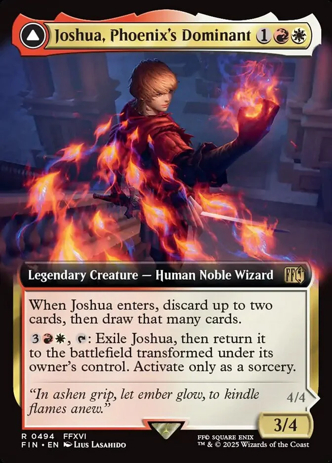 Joshua, Phoenix's Dominant // Phoenix, Warden of Fire 「FIN/494」「EN」
