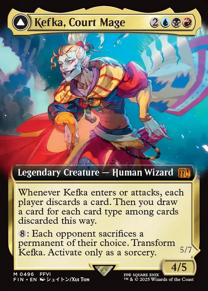 Kefka, Court Mage // Kefka, Ruler of Ruin 「FIN/496」「EN」
