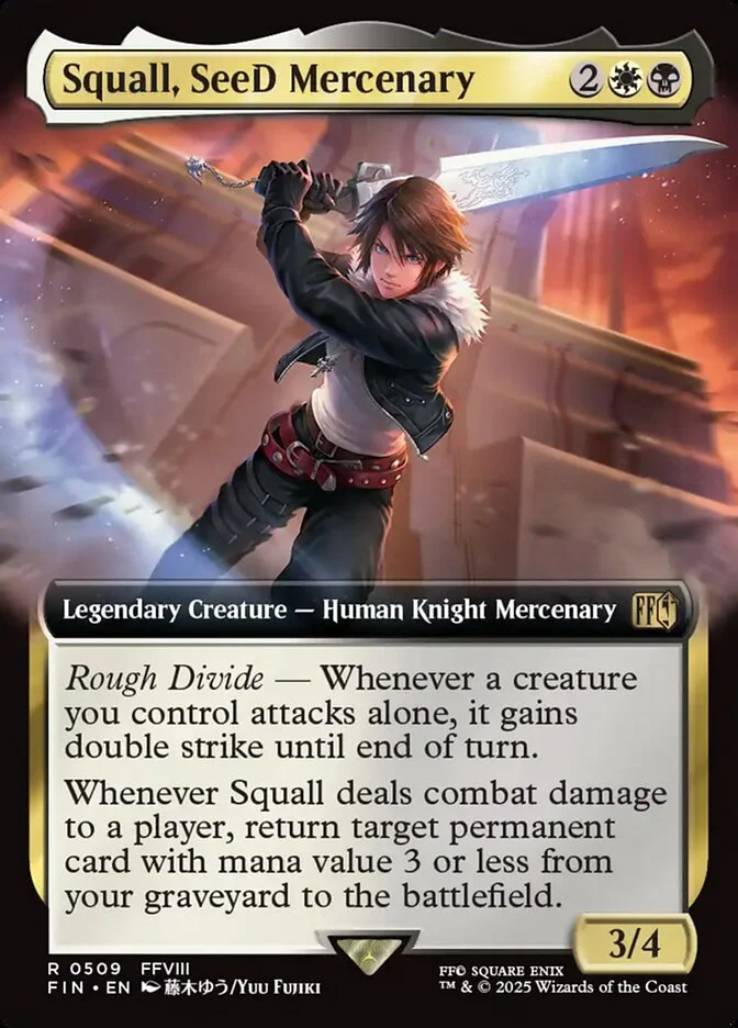 Squall, SeeD Mercenary 「FIN/509」「EN」