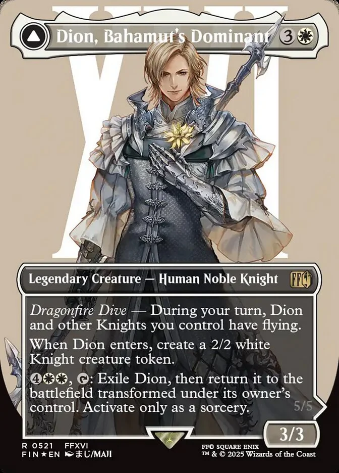 Dion, Bahamut's Dominant // Bahamut, Warden of Light 「FIN/521」「EN」