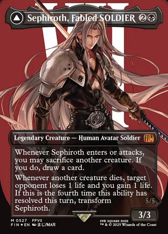Sephiroth, Fabled SOLDIER // Sephiroth, One-Winged Angel 「FIN/527」「EN」
