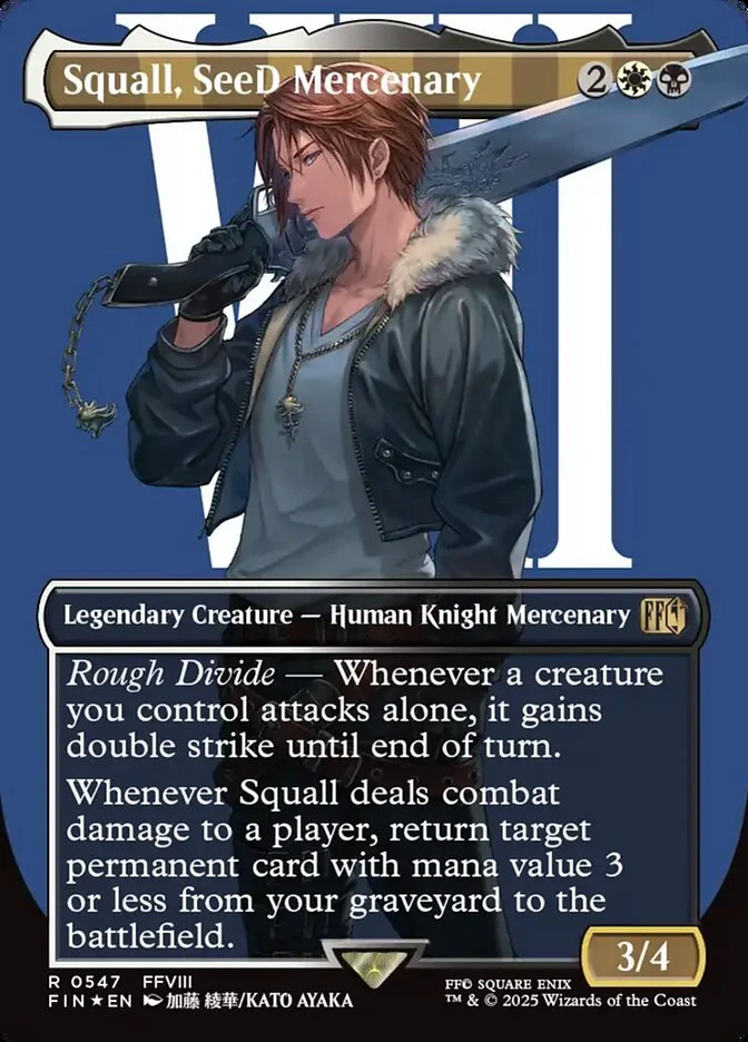 Squall, SeeD Mercenary 「FIN/547」「EN」
