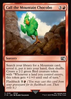 Call the Mountain Chocobo #131 · Magic: The Gathering