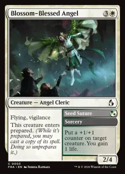 Blossom-Blessed Angel // Seed Suture #3 · Magic: The Gathering