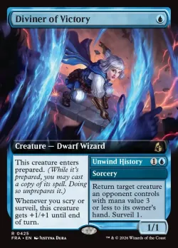 Diviner of Victory // Unwind History #425 · Magic: The Gathering