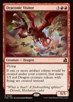Draconic Visitor #80 · Magic: The Gathering