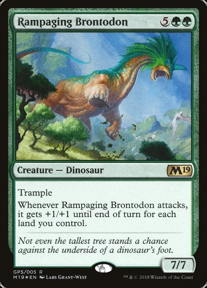 Rampaging Brontodon 「G18/GP5」「EN」