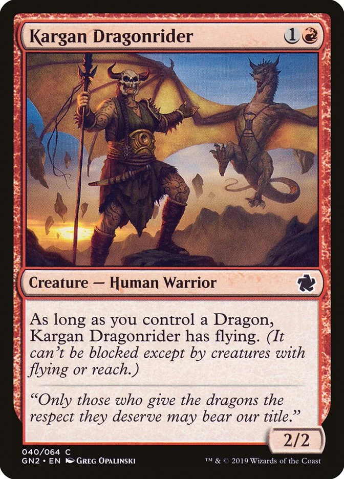 Kargan Dragonrider 「GN2/40」「EN」