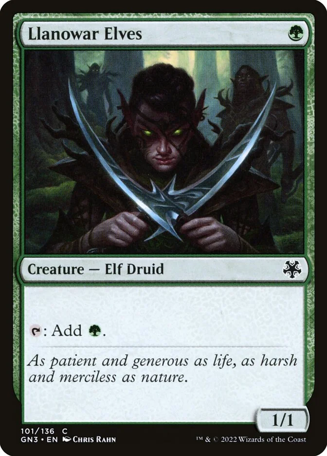 Llanowar Elves 「GN3/101」「EN」