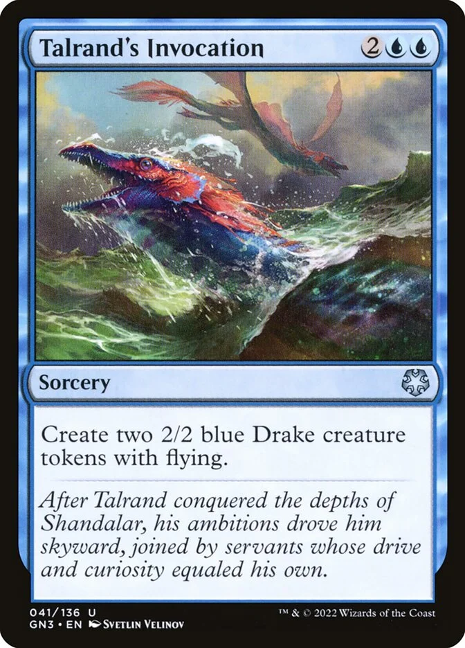 Talrand's Invocation 「GN3/41」「EN」
