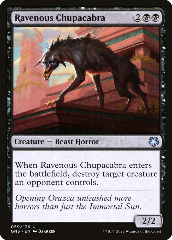 Ravenous Chupacabra 「GN3/59」「EN」