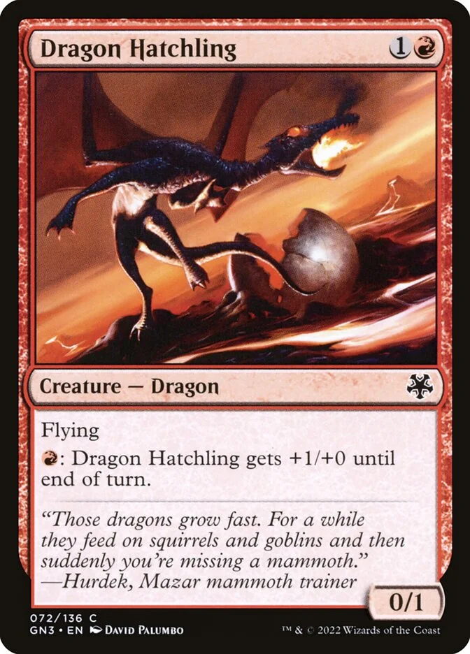 Dragon Hatchling 「GN3/72」「EN」