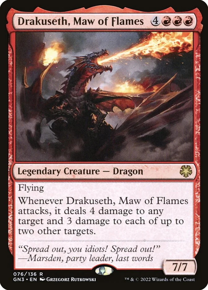 Drakuseth, Maw of Flames 「GN3/76」「EN」
