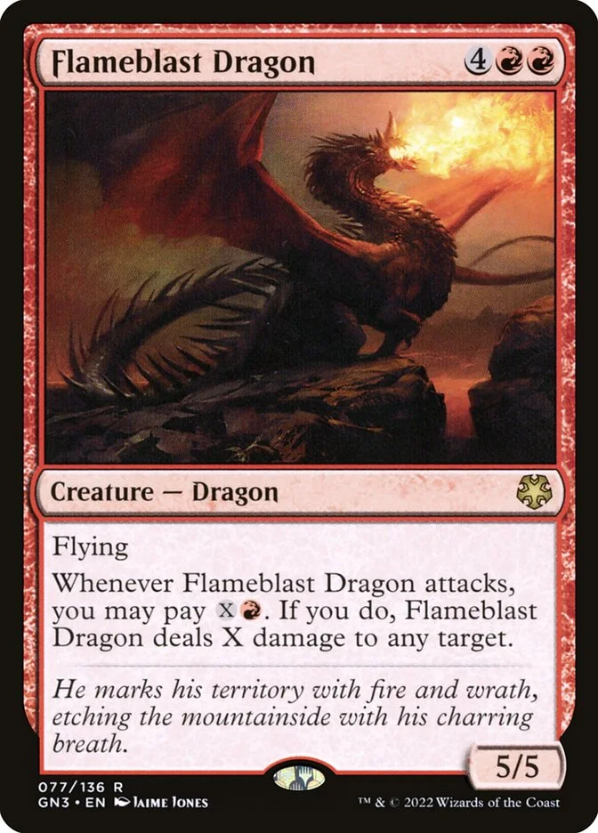 Flameblast Dragon 「GN3/77」「EN」