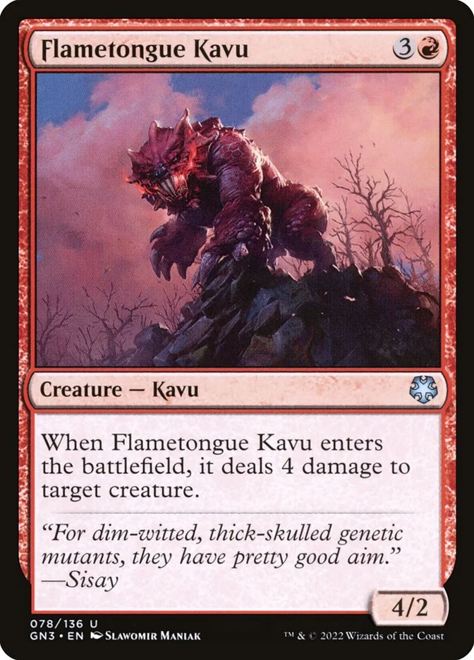 Flametongue Kavu 「GN3/78」「EN」
