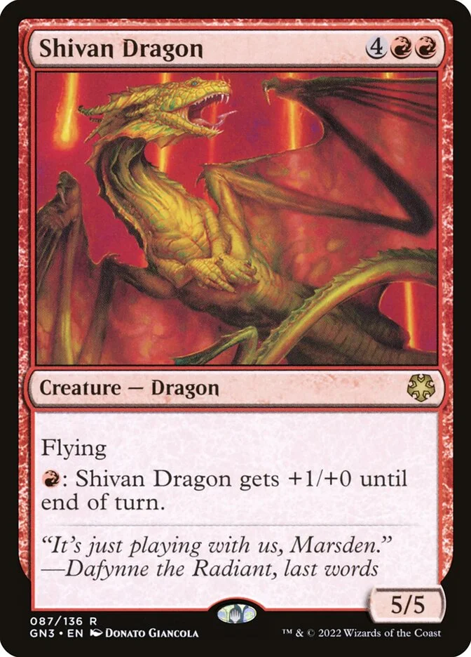 Shivan Dragon 「GN3/87」「EN」