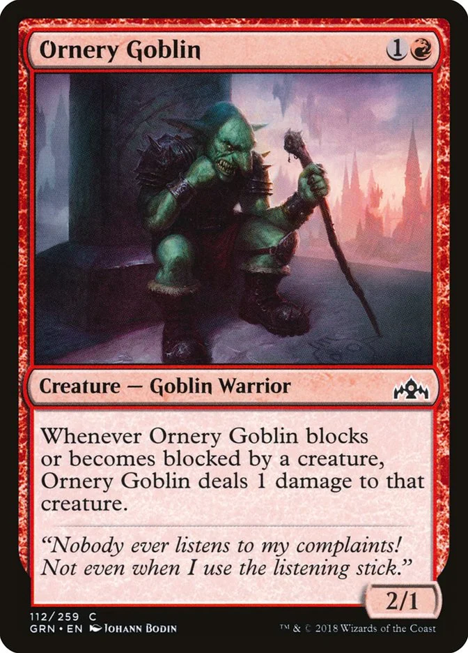 Ornery Goblin 「GRN/112」「EN」