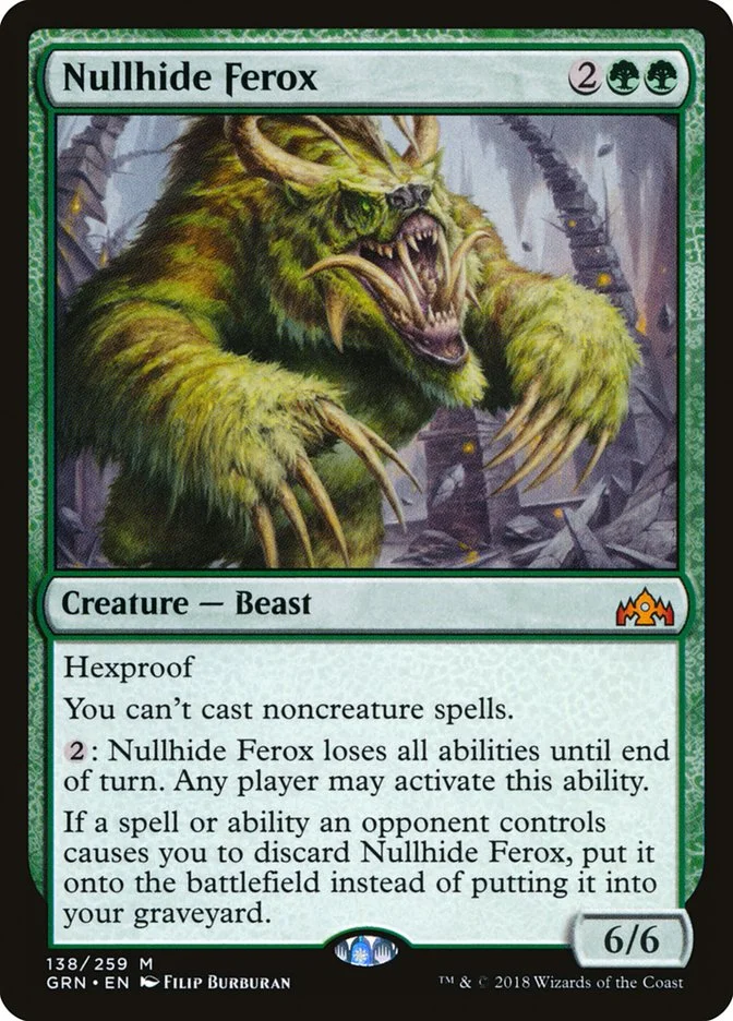 Nullhide Ferox 「GRN/138」「EN」