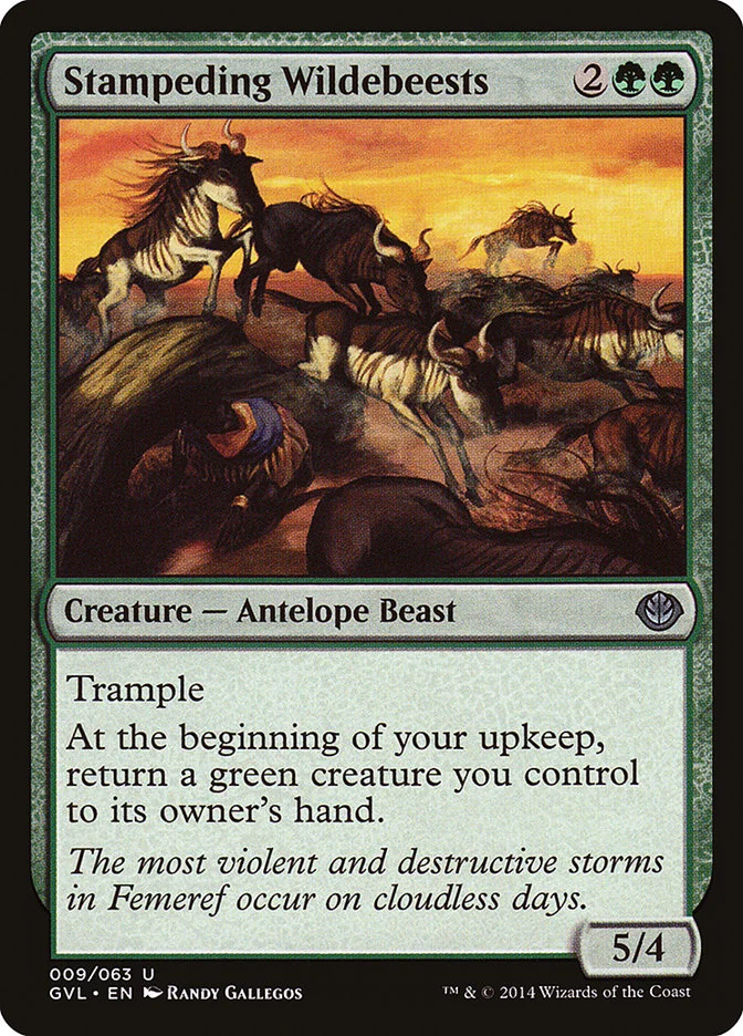 Stampeding Wildebeests 「GVL/9」「EN」